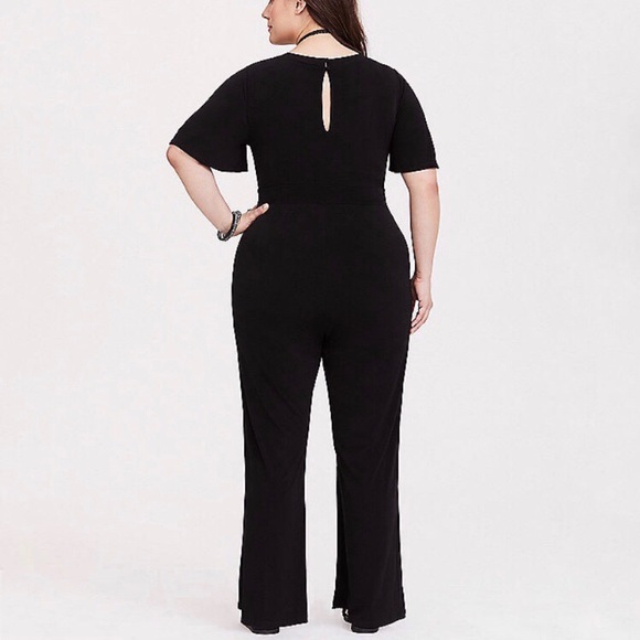 torrid Pants - Torrid Plus Size Black Wide Leg Knit Jumpsuit NWT